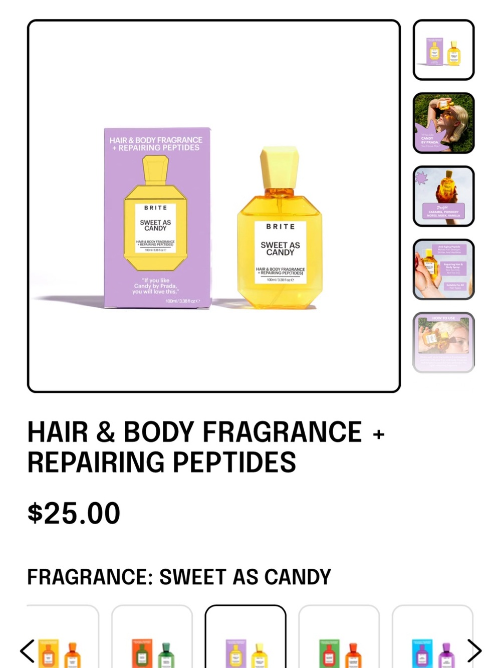 BRITE Hair & Body Fragrance - Purple Box